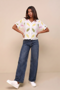 Feather Turkish Canary Blouse