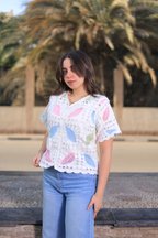 Feather Turkish Pink Blouse