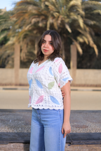 Feather Turkish Pink Blouse