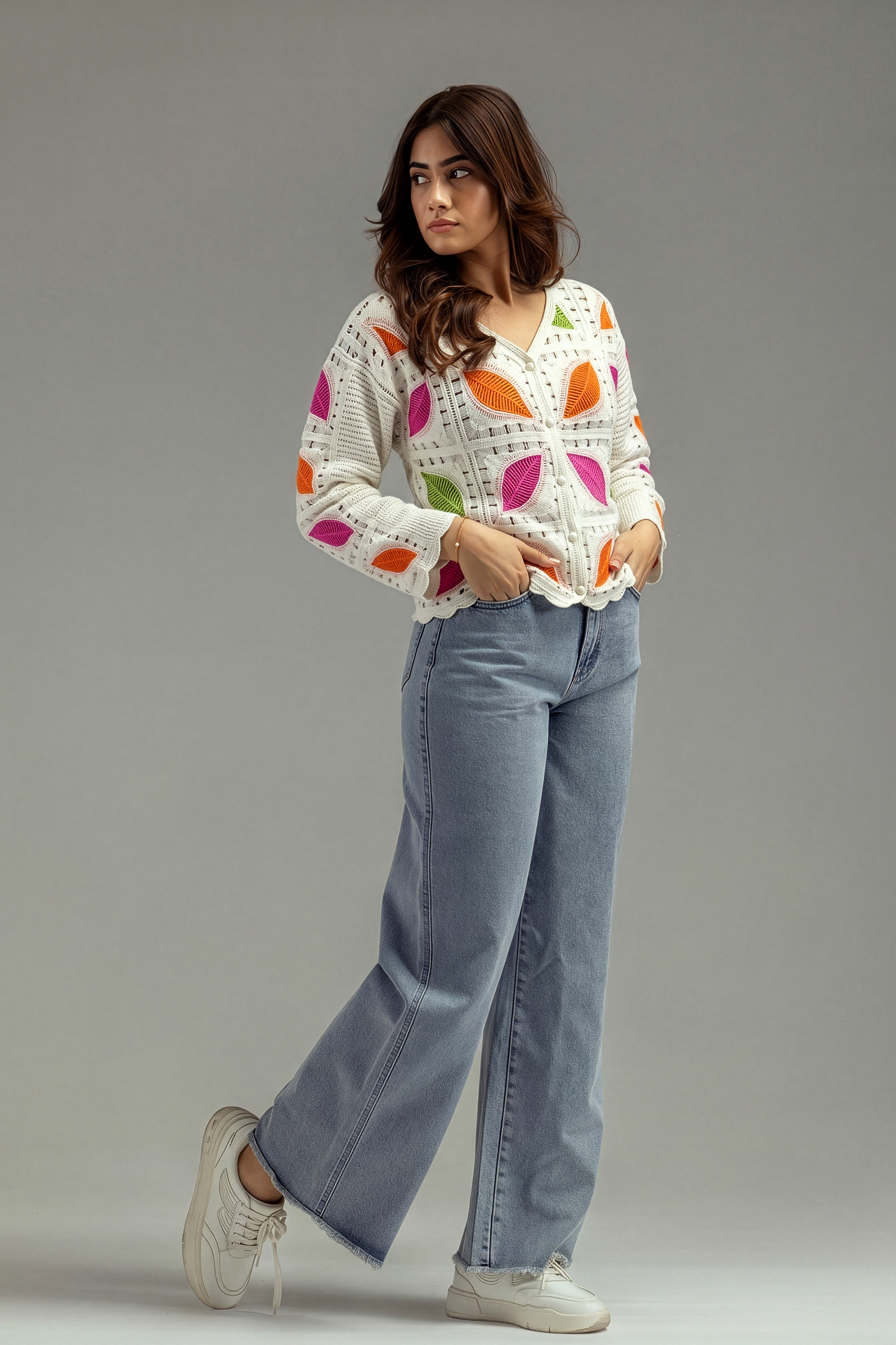 Feather Turkish Orange Cardigan