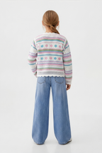 Flowy Turkish Pink Cardigan For Kids