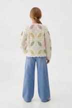 Feather Turkish Canary Cardigan For Kids