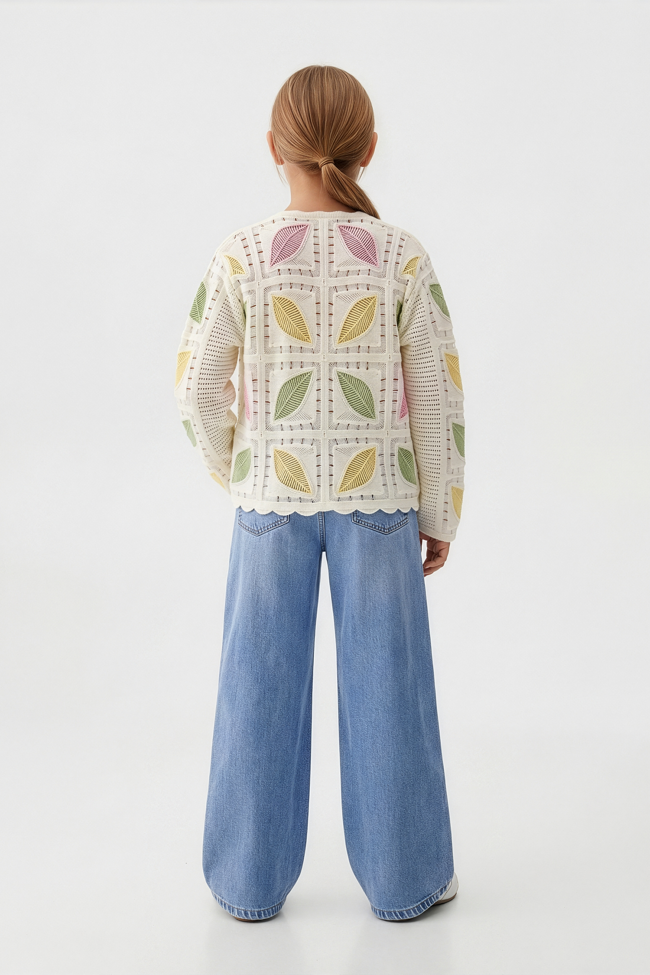 Feather Turkish Canary Cardigan For Kids