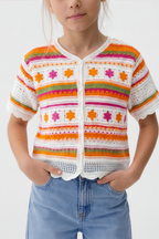 Flowy Turkish Orange Blouse For Kids