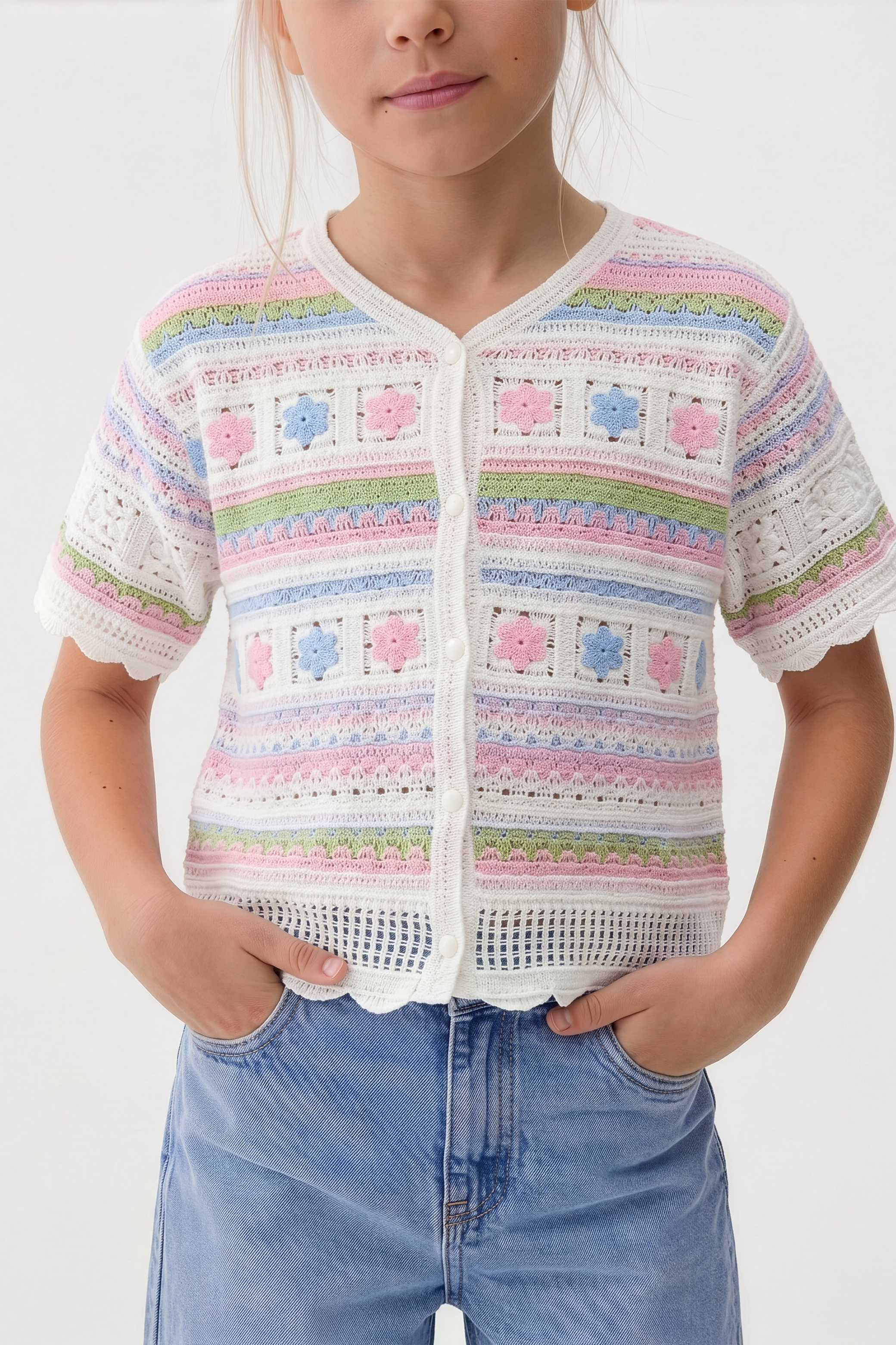 Flowy Turkish Pink Blouse For Kids