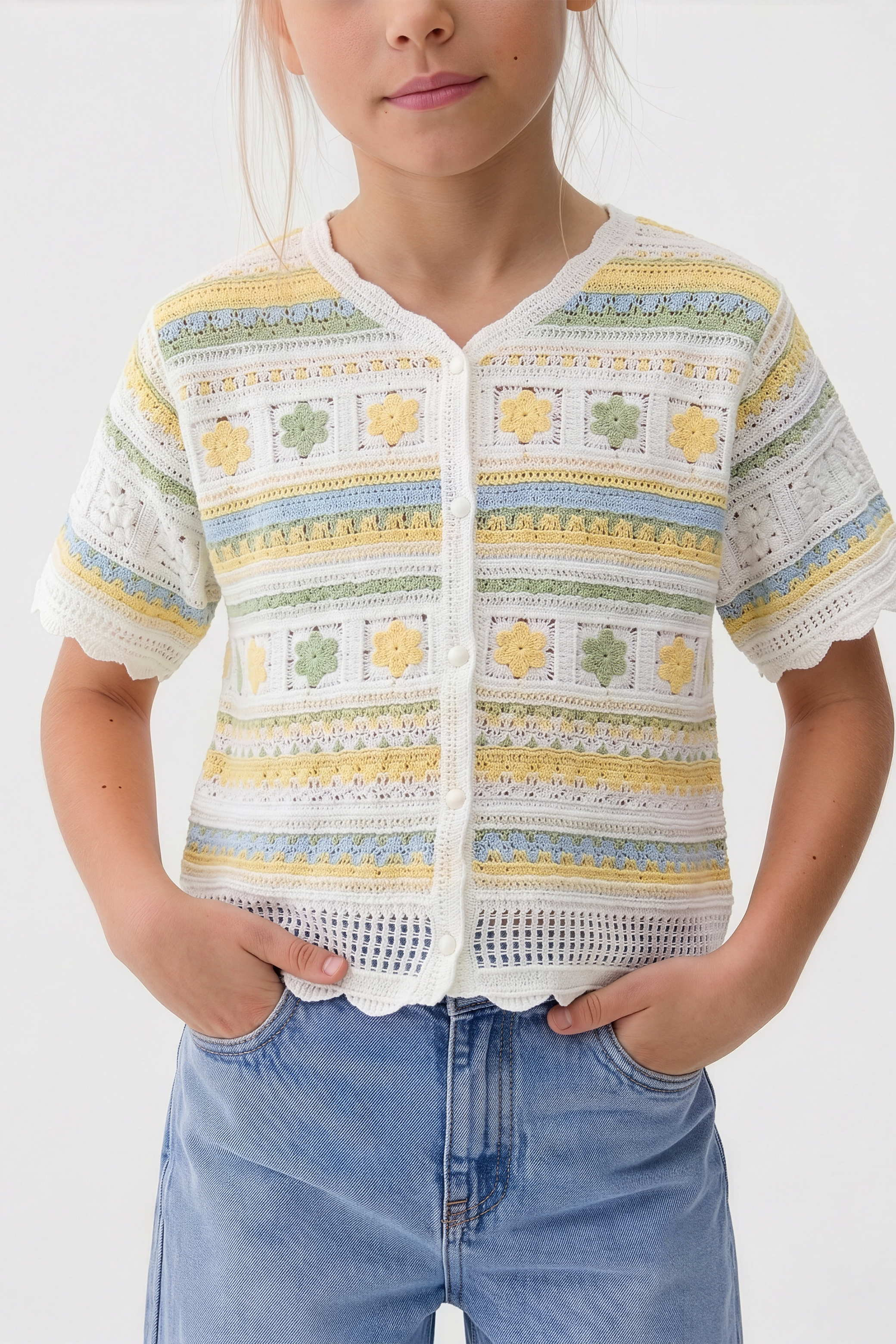 Flowy Turkish Canary Blouse For Kids