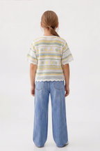 Flowy Turkish Canary Blouse For Kids