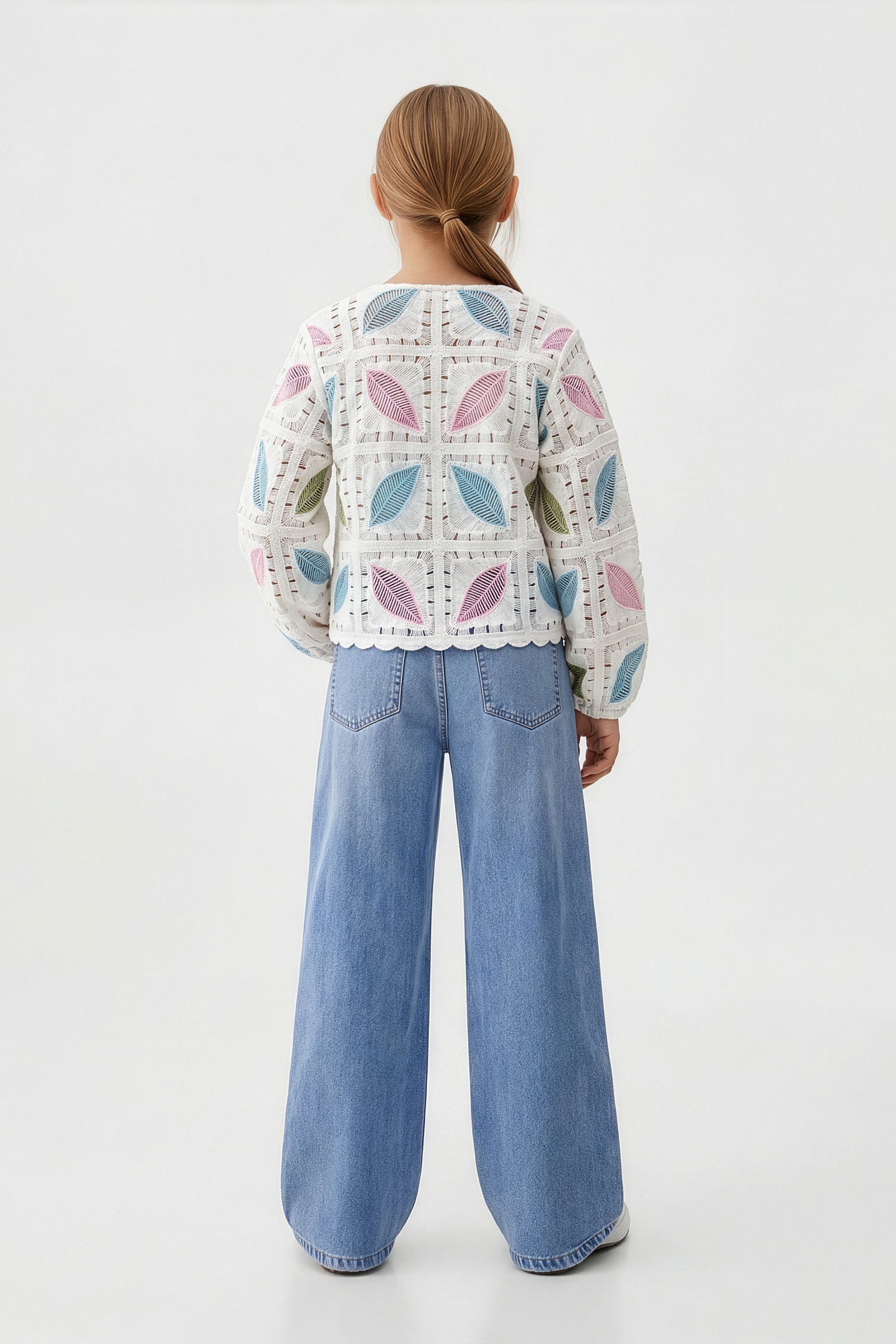 Feather Turkish Pink Cardigan For Kids