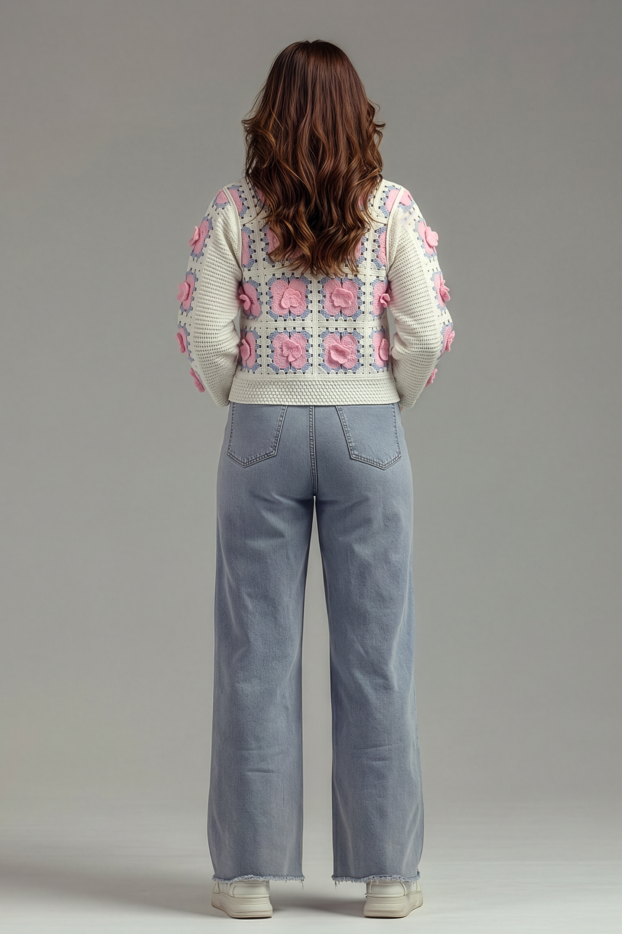 Delicate Pink Floral Cardigan