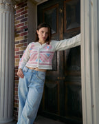 Pink Cardigan With Soft Details(104)