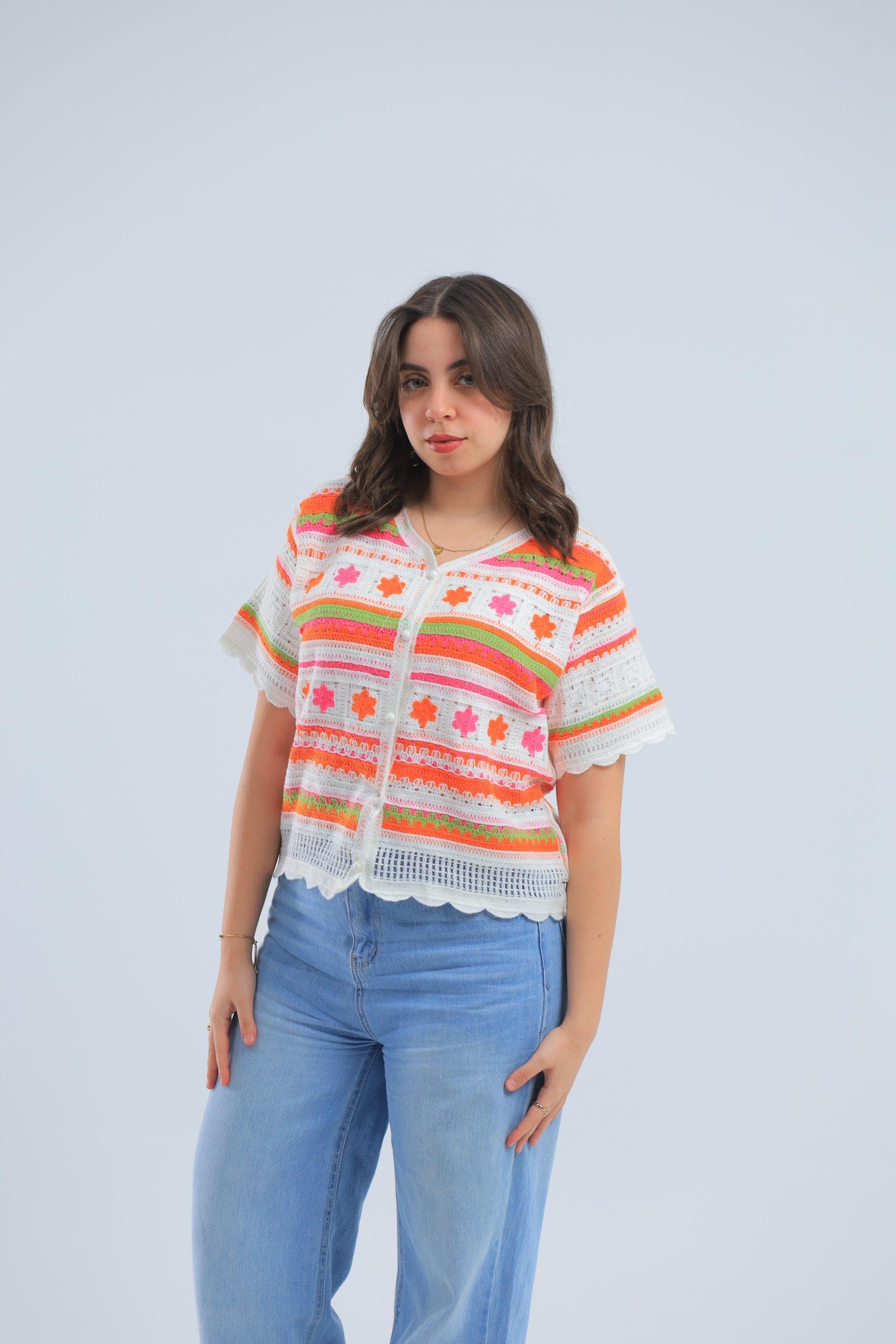 Flowy Turkish Orange Blouse