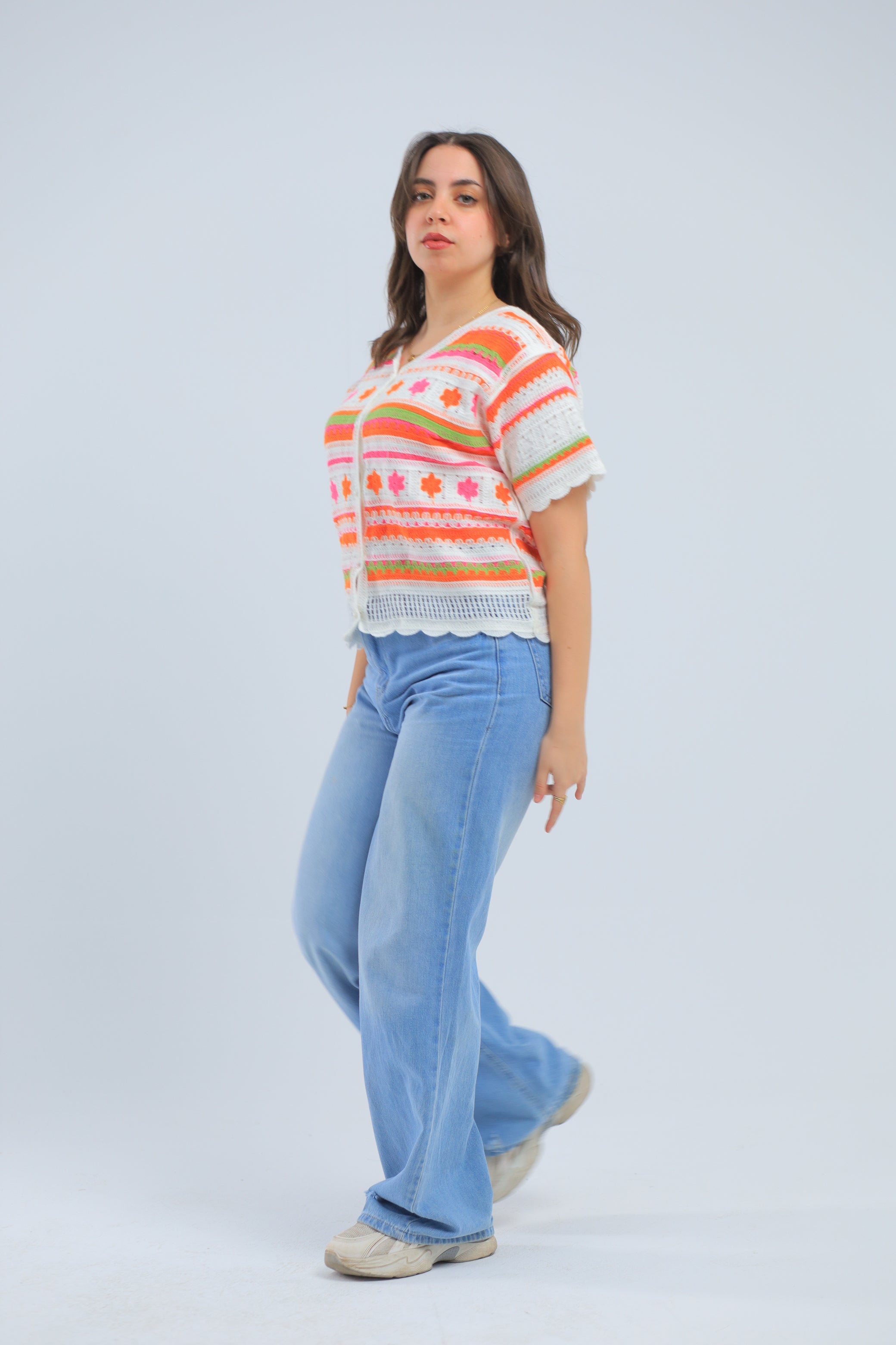 Flowy Turkish Orange Blouse