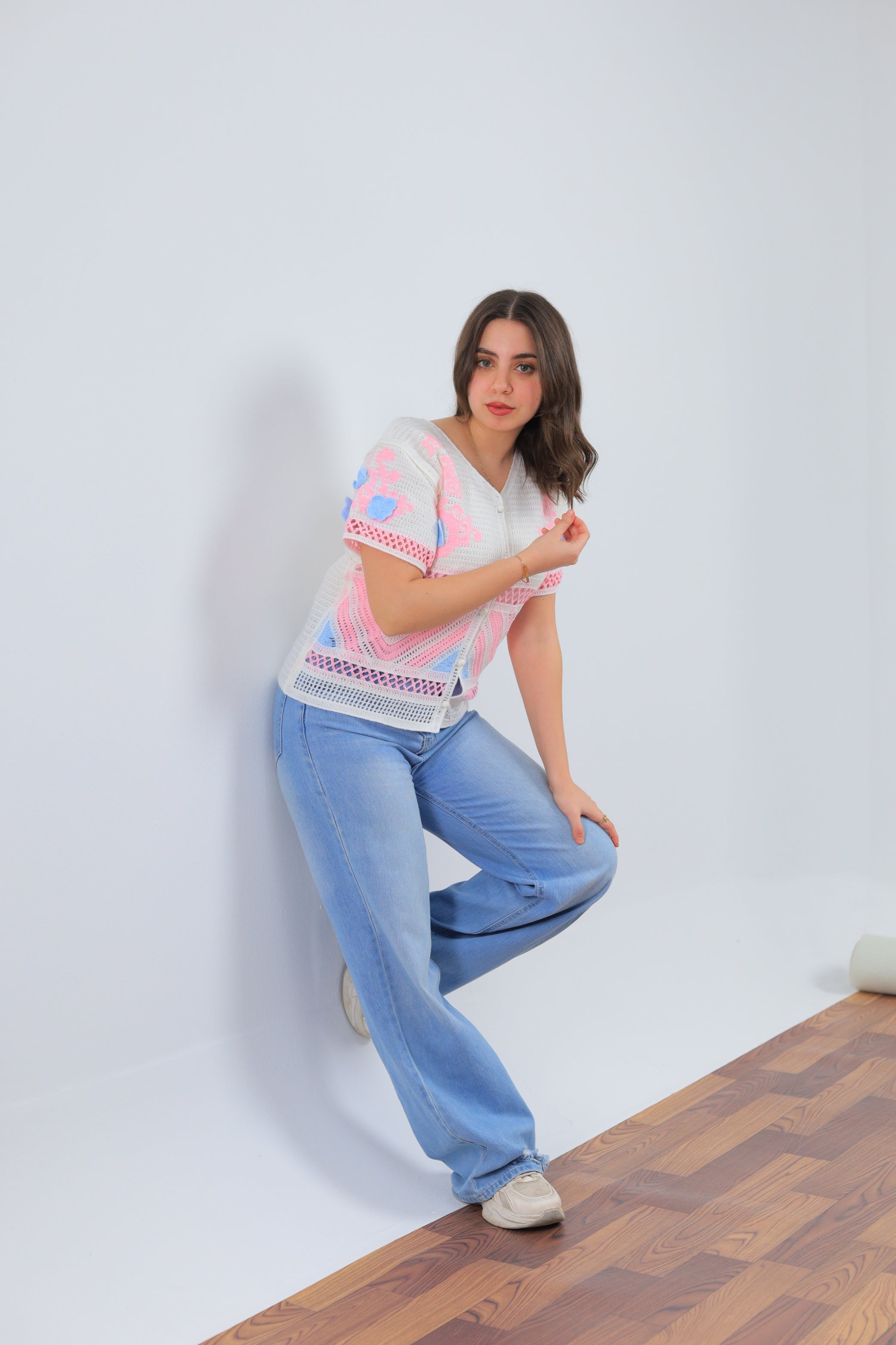 Pink Blouse With Soft Details