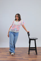 Pink Blouse With Soft Details