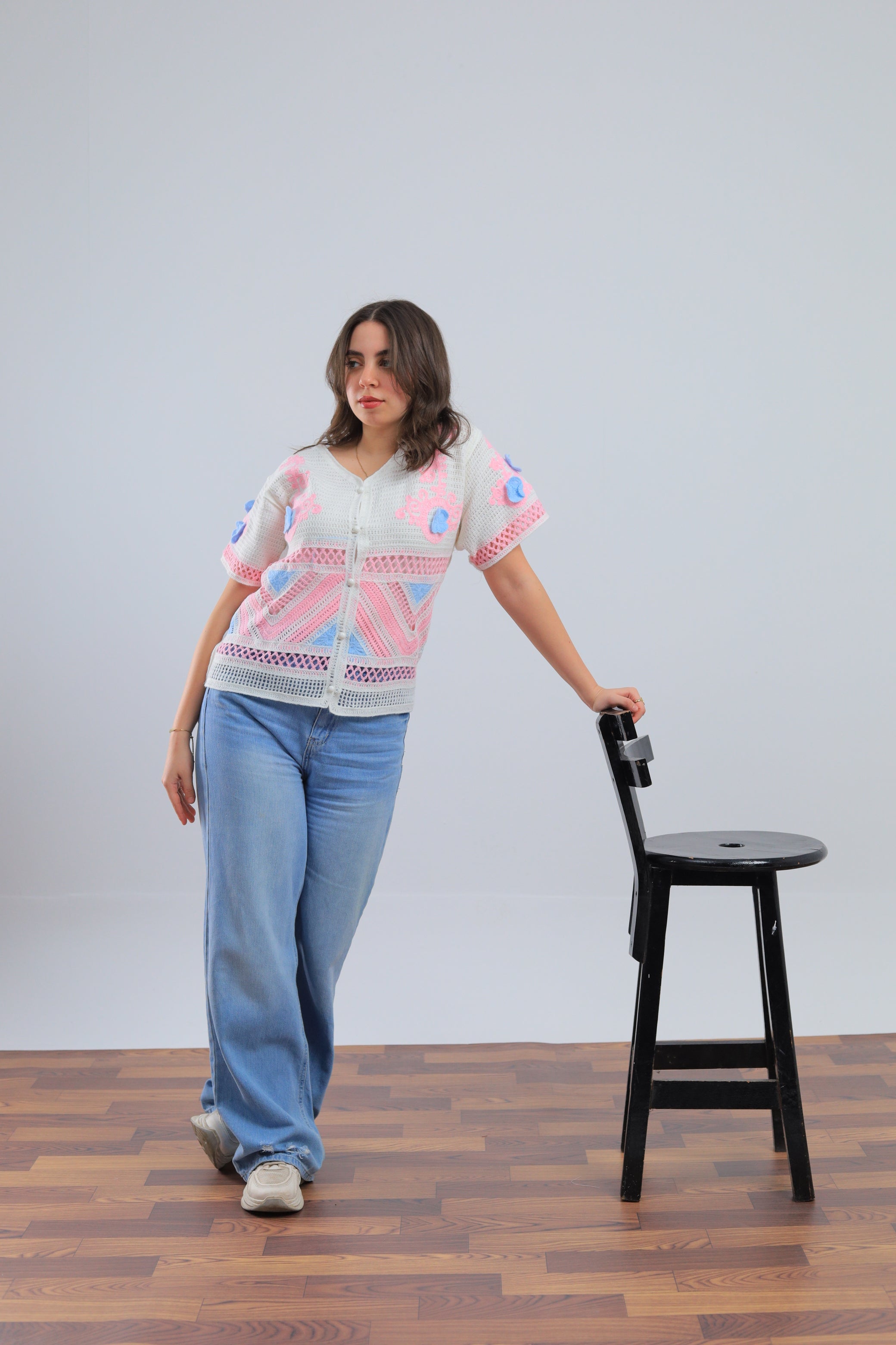 Pink Blouse With Soft Details