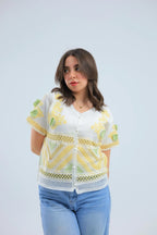 Canary Blouse With Soft Details - hava