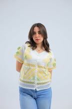 Canary Blouse With Soft Details - hava