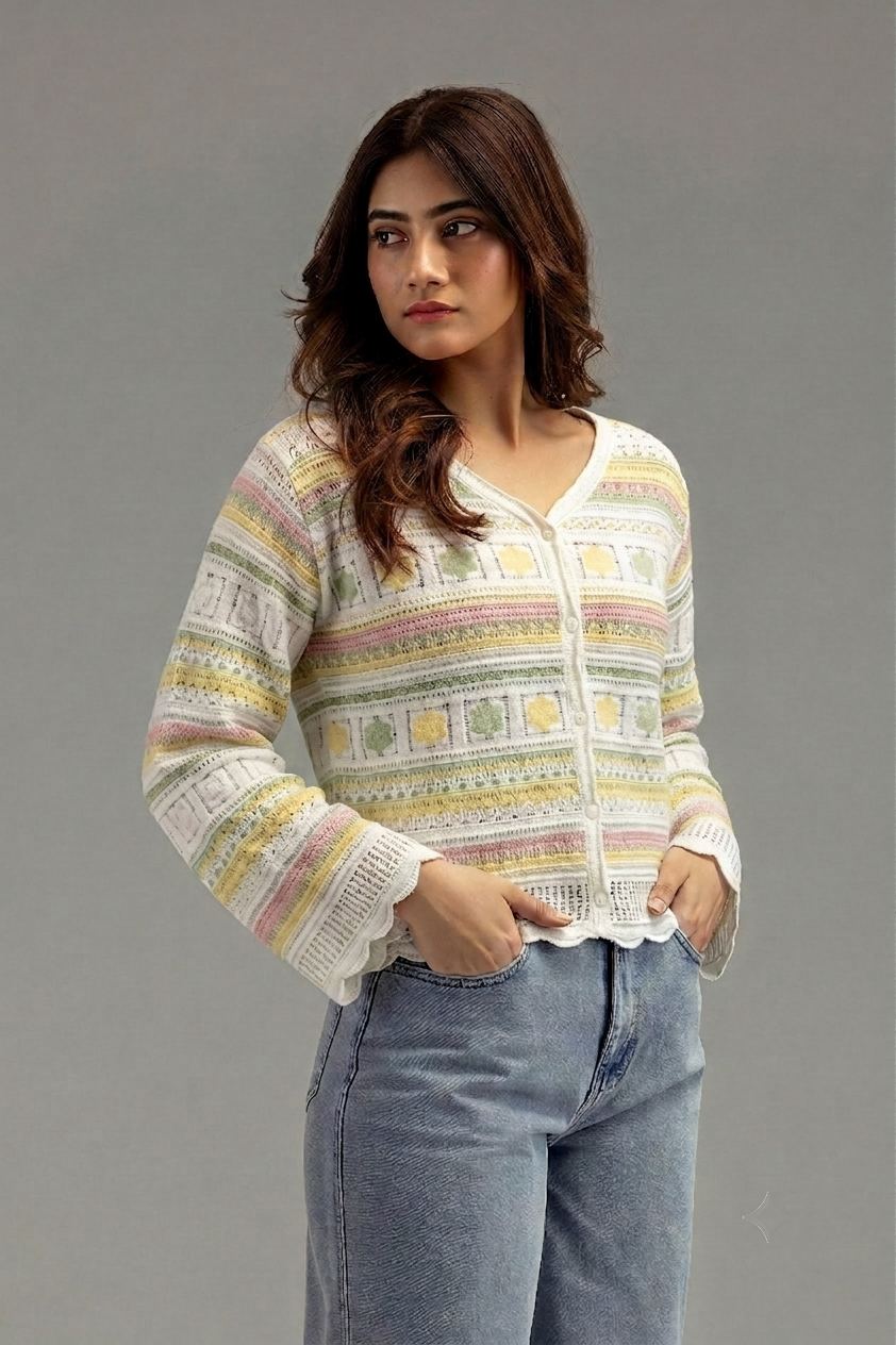 Flowy Turkish Canary Cardigan(101)