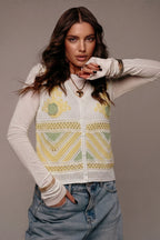 Canary Vest With Soft Details - hava