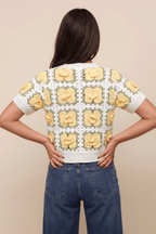 Delicate Canary Floral Blouse - hava