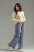 Delicate Canary Floral Cardigan - hava