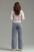 Delicate Pink Floral Cardigan - hava