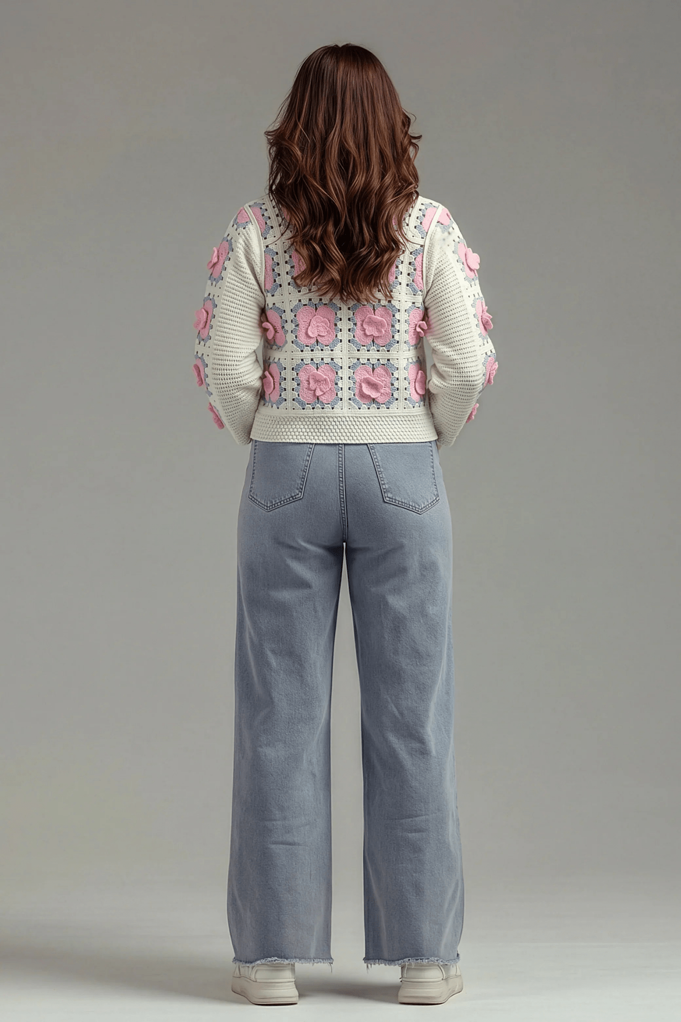 Delicate Pink Floral Cardigan - hava