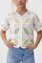 Feather Turkish Canary Blouse For Kids - hava