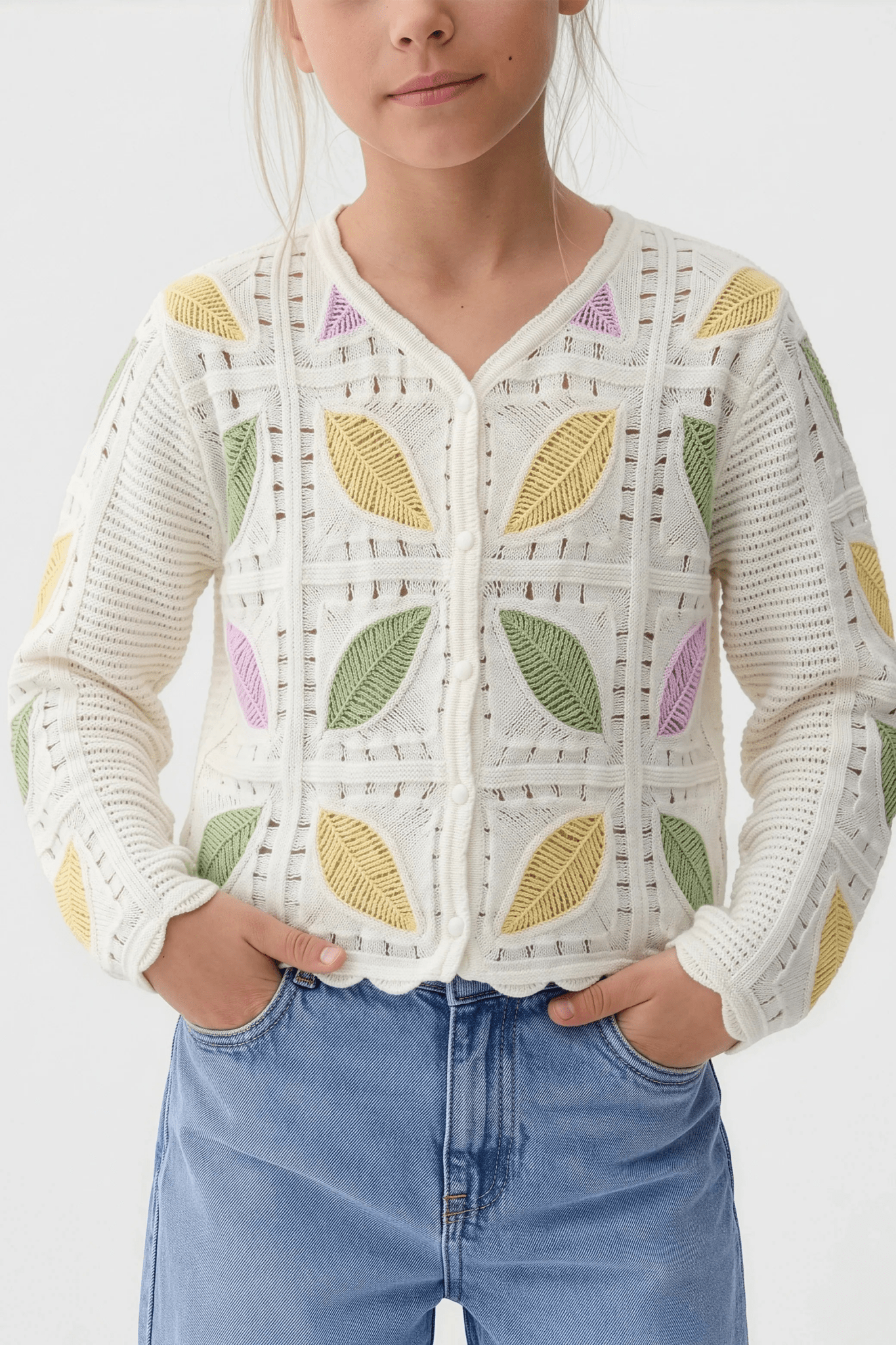 Feather Turkish Canary Cardigan For Kids - hava