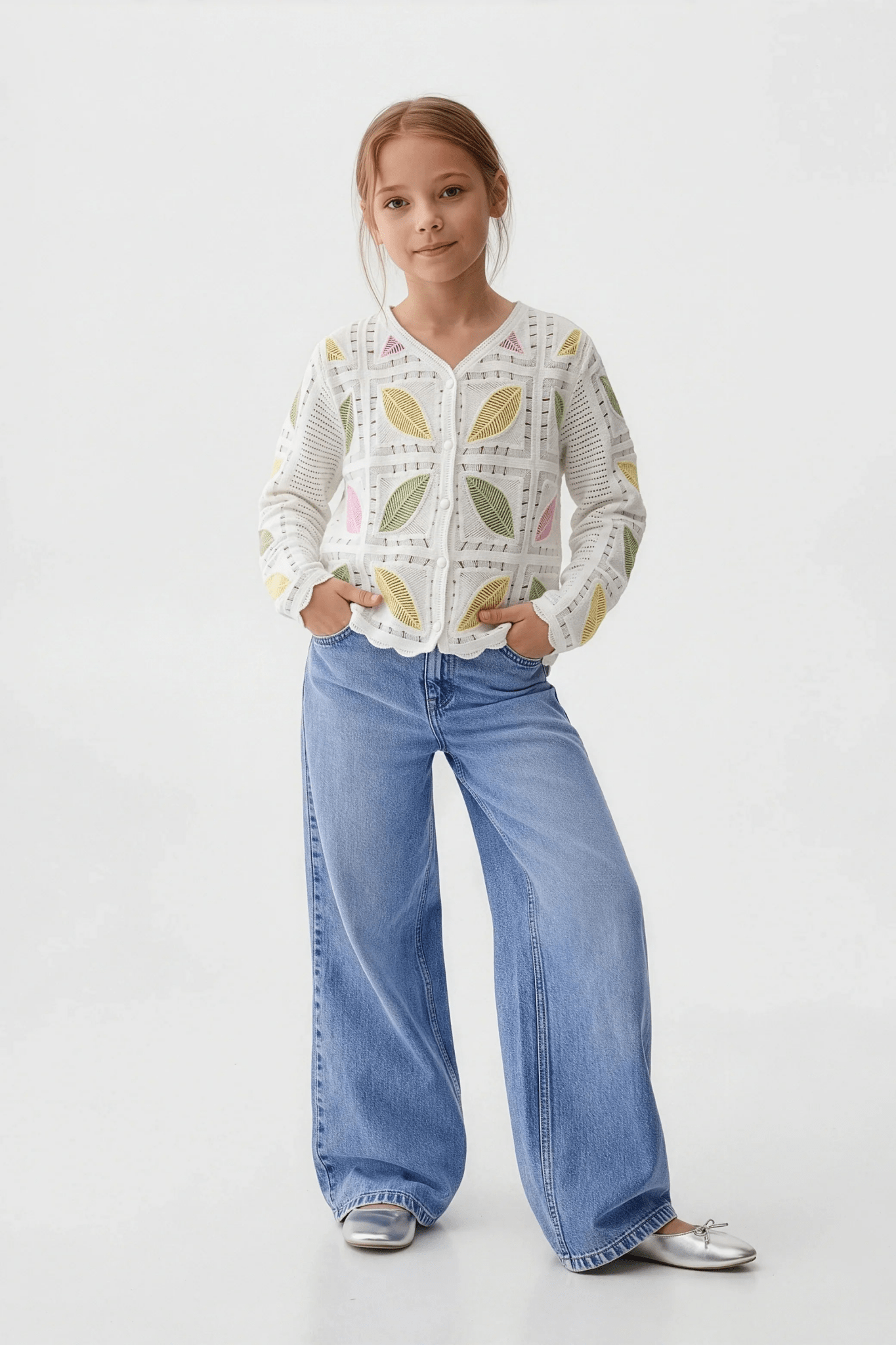Feather Turkish Canary Cardigan For Kids - hava