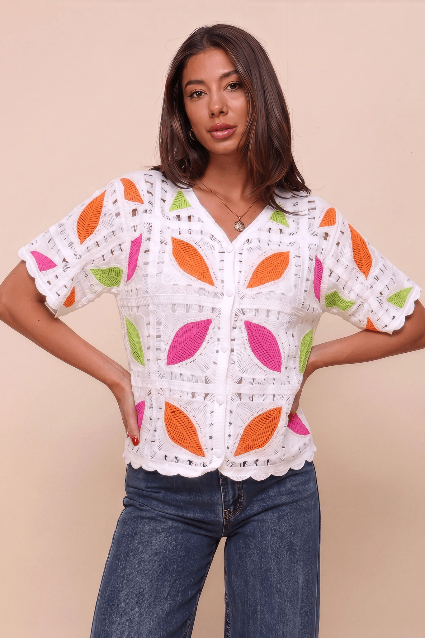 Feather Turkish Orange Blouse - hava