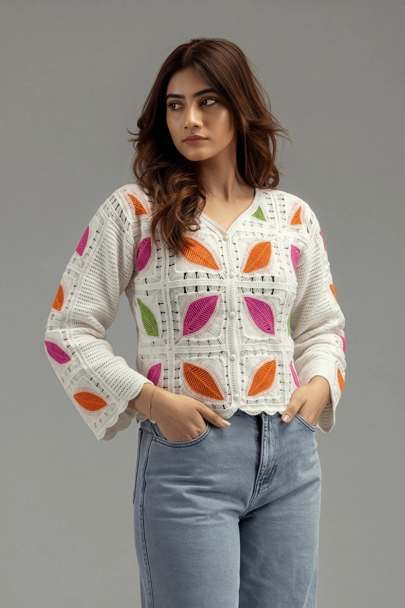 Feather Turkish Orange Cardigan - hava