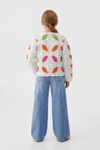 Feather Turkish Orange Cardigan For Kids - hava
