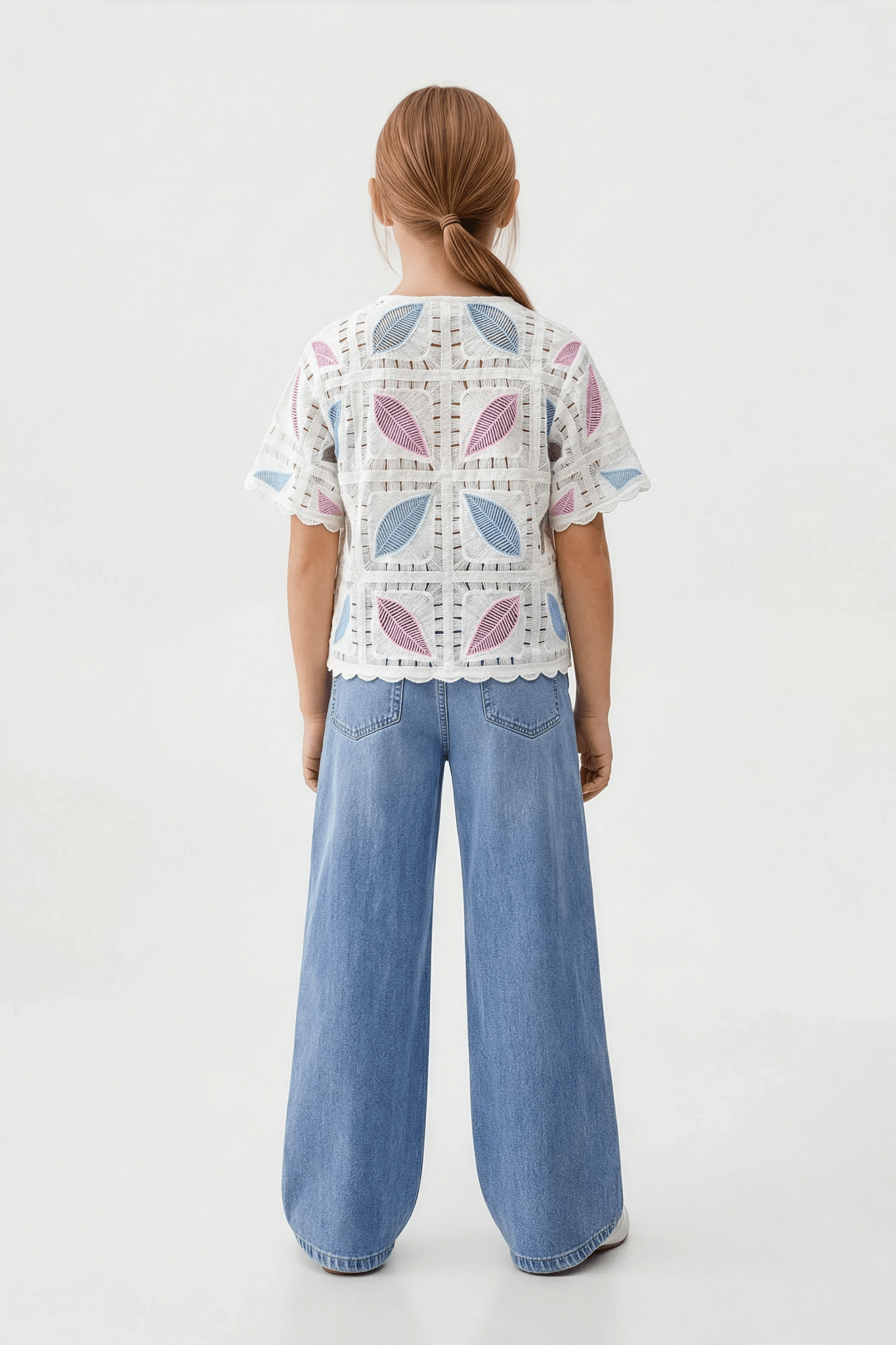 Feather Turkish Pink Blouse For Kids - hava