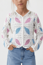 Feather Turkish Pink Cardigan For Kids - hava