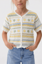 Flowy Turkish Canary Blouse For Kids - hava