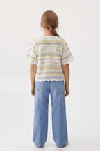 Flowy Turkish Canary Blouse For Kids - hava