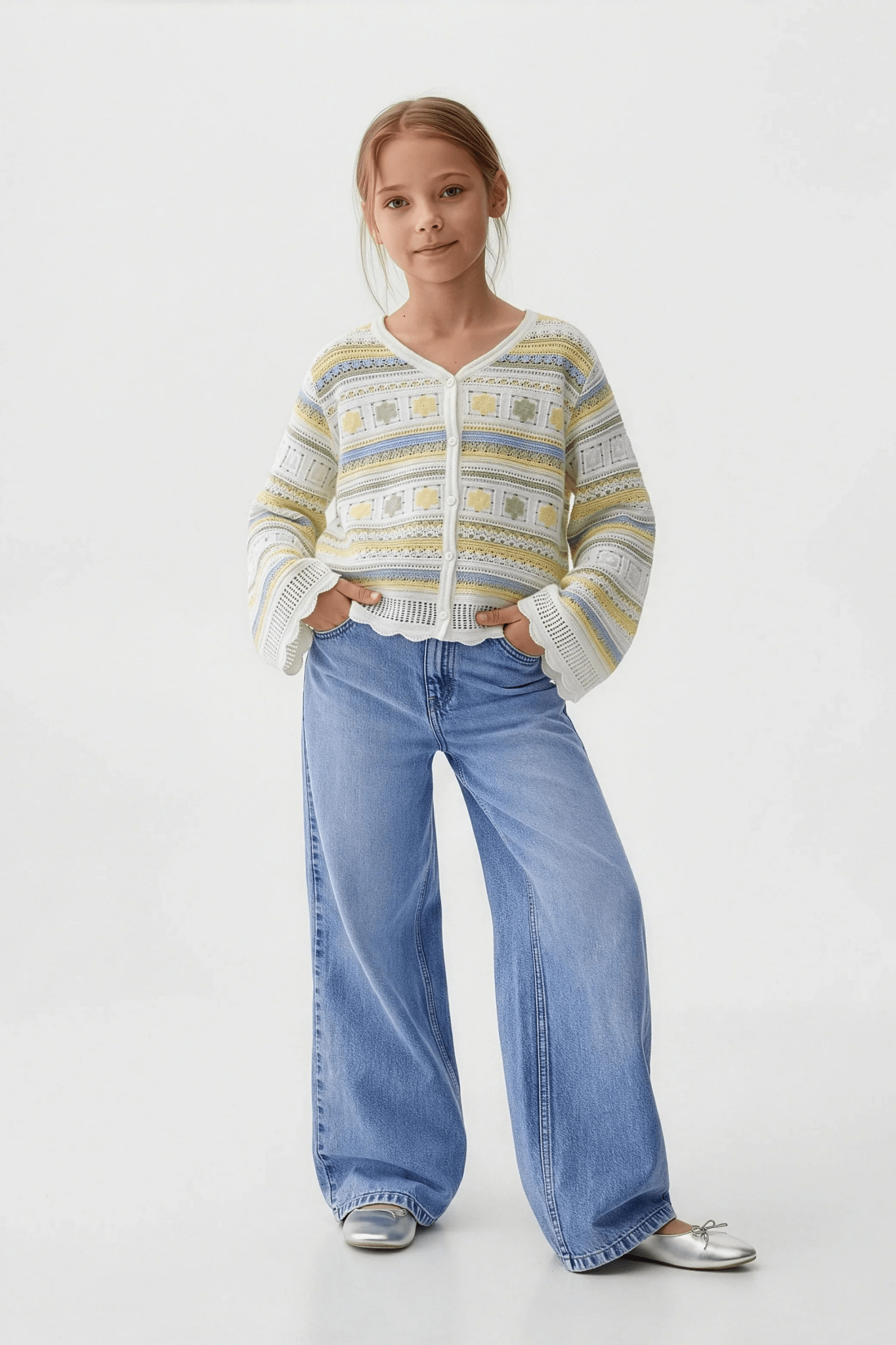 Flowy Turkish Canary Cardigan For Kids - hava