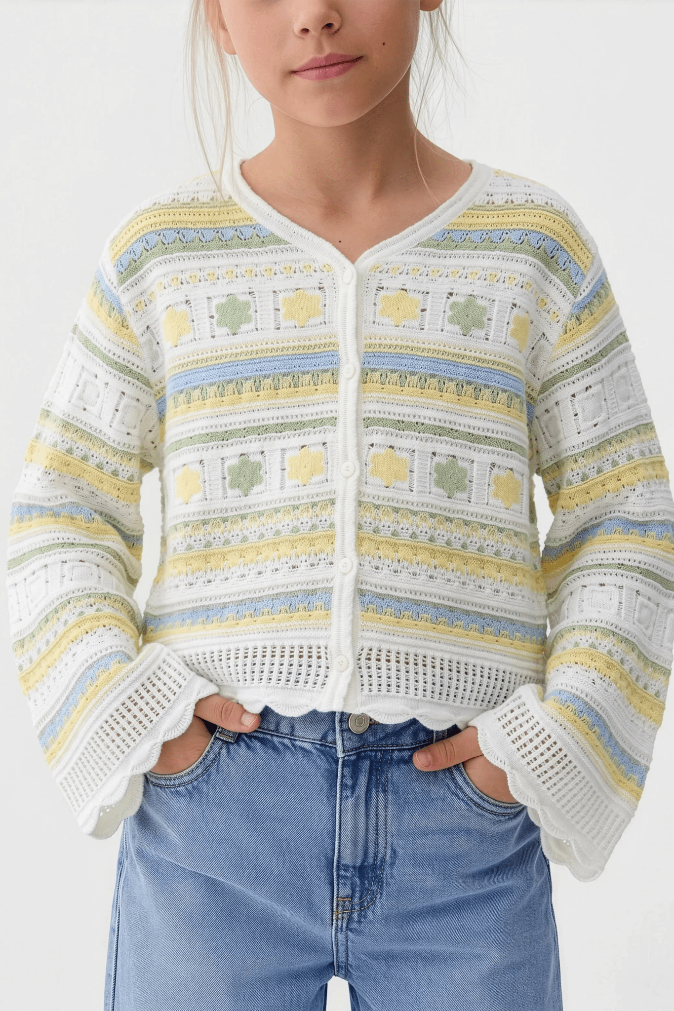 Flowy Turkish Canary Cardigan For Kids - hava