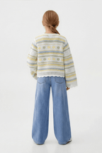 Flowy Turkish Canary Cardigan For Kids - hava
