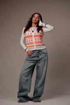 Flowy Turkish Oranage Vest - hava