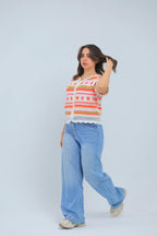 Flowy Turkish Orange Blouse - hava