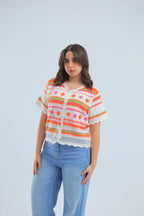 Flowy Turkish Orange Blouse - hava