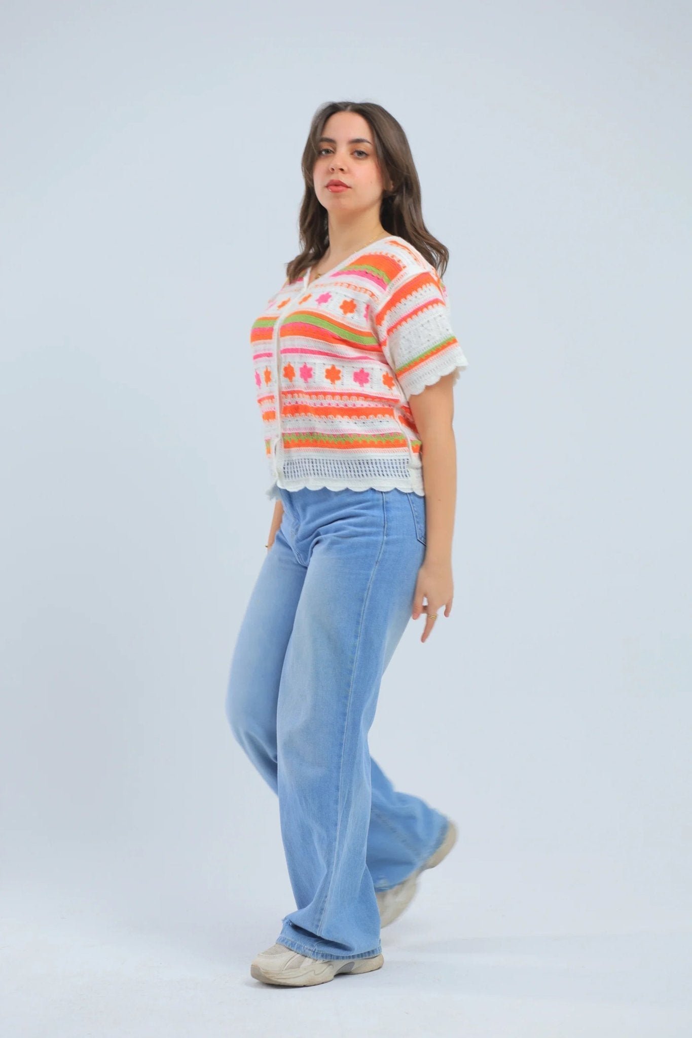 Flowy Turkish Orange Blouse - hava