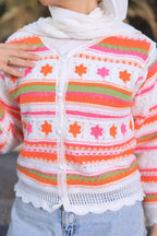 Flowy Turkish Orange Cardigan - hava