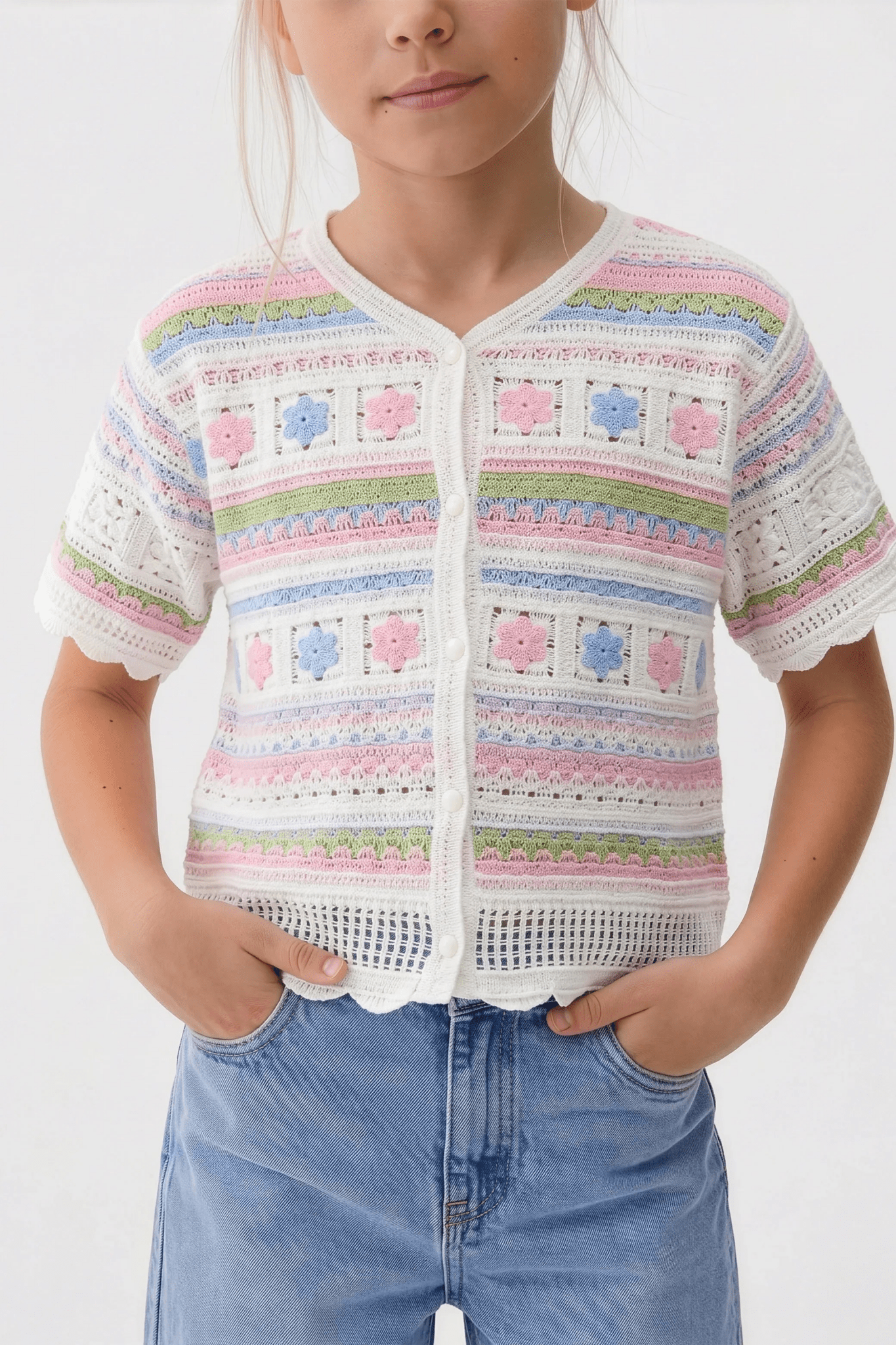 Flowy Turkish Pink Blouse For Kids - hava
