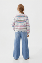 Flowy Turkish Pink Cardigan For Kids - hava