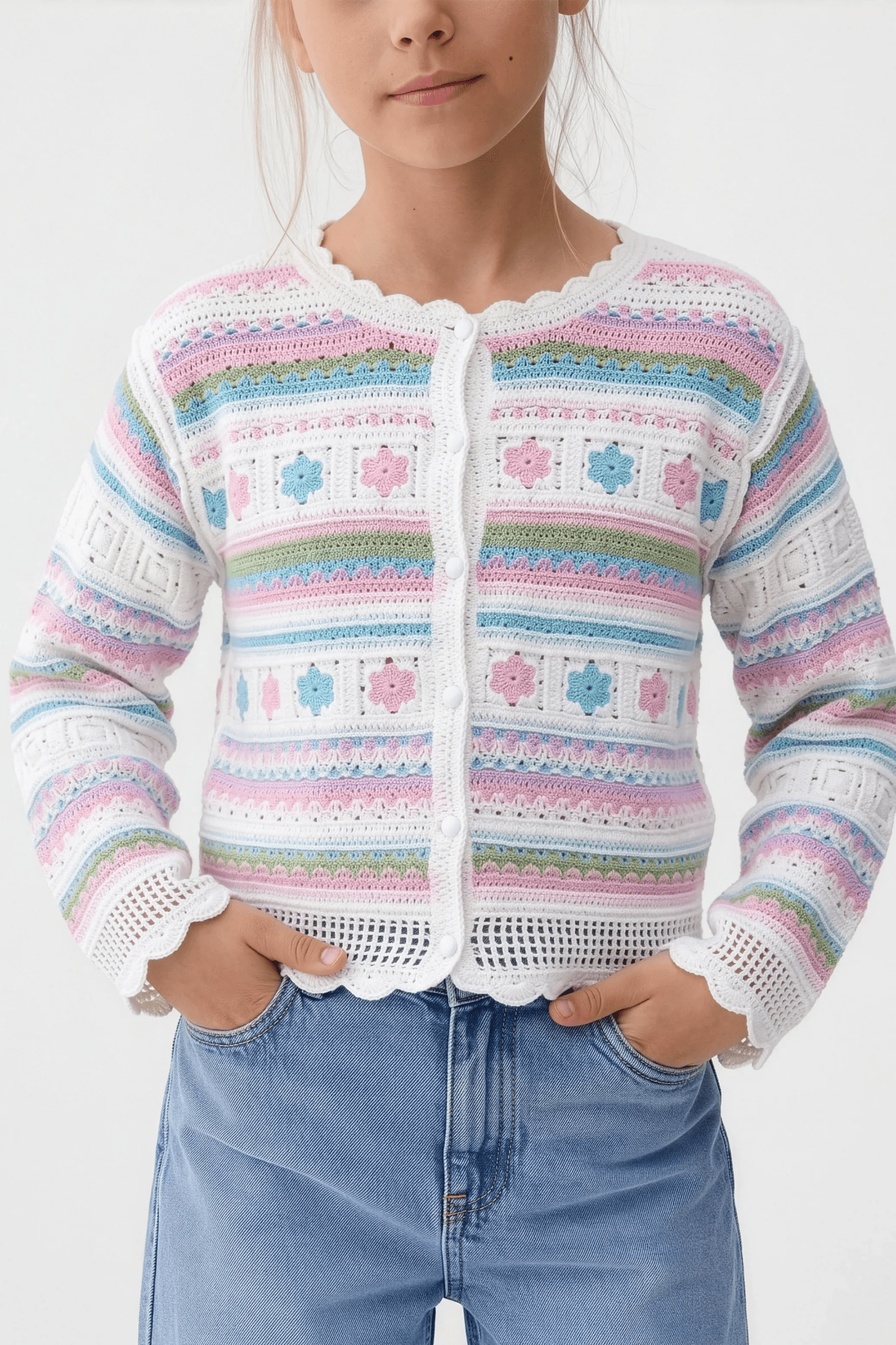 Flowy Turkish Pink Cardigan For Kids - hava