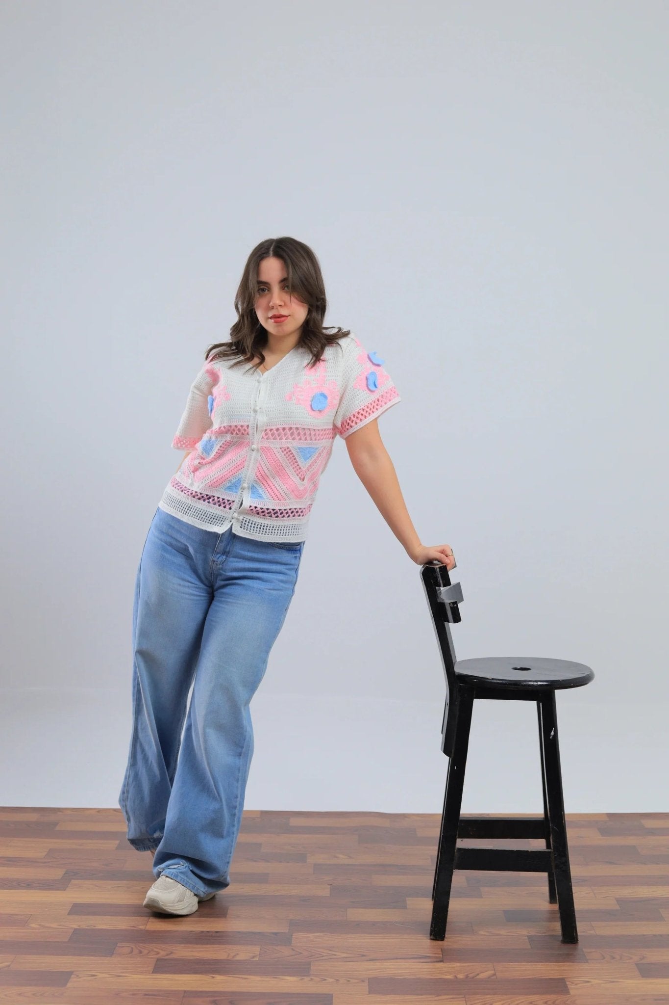 Pink Blouse With Soft Details - hava