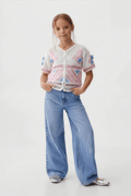 Pink Blouse With Soft Details For Kids - hava